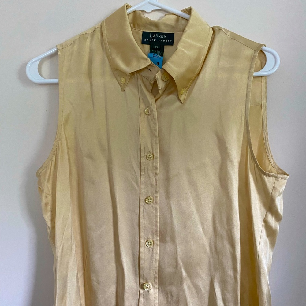 Lauren Ralph Lauren silk vest size 10